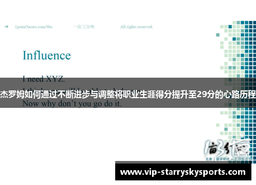 杰罗姆如何通过不断进步与调整将职业生涯得分提升至29分的心路历程